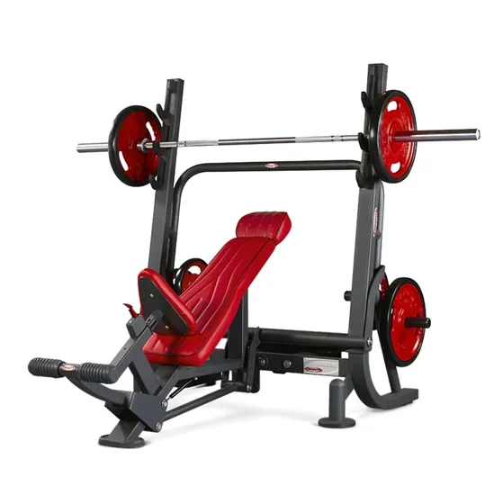 Equipamento de ginástica para levantamento de peso comercial, banco ajustável, máquina de supino, banco super inclinado