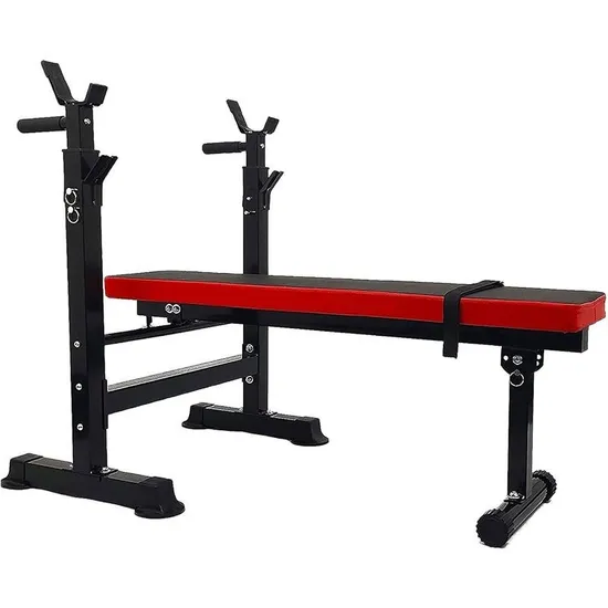 Exercício Supino Plano Levantamento de Peso Academia Comercial Musculação Equipamento de Treino
