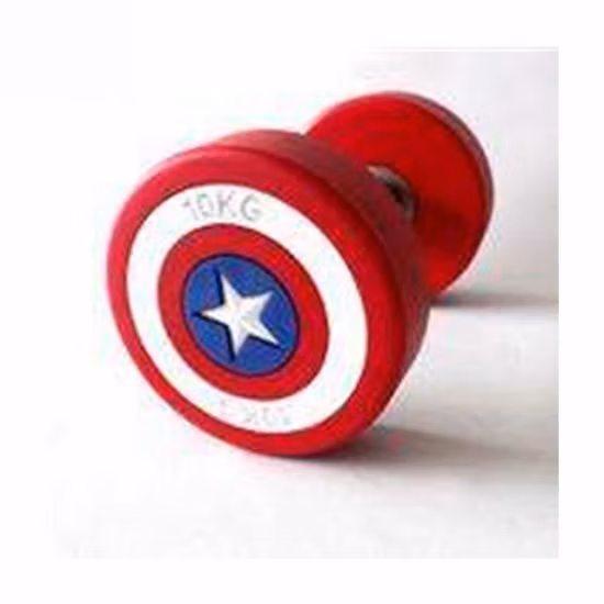 Halteres de equipamento de ginástica Osf010 Halteres de PU vermelho com peso livre